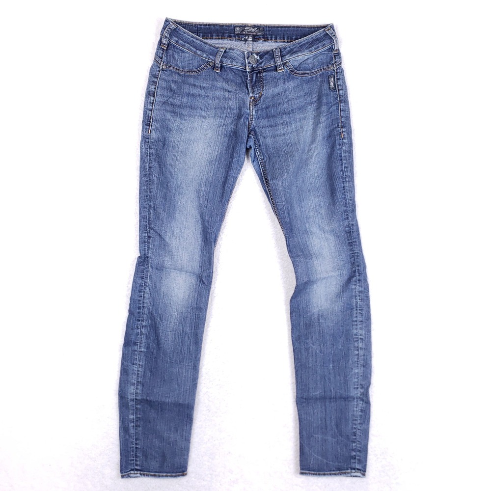 Silver Jeans Co Camden Roseβ Jegging Blue Medium Wash Low Rise Skinny W29 L31